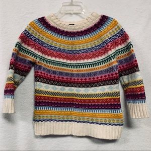 Lambswool sweater multicolored stunning  a2 medium